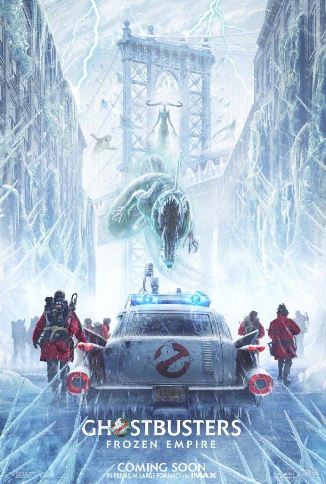 《捉鬼敢死队：冰冻帝国》发布海报 新老卡司齐聚